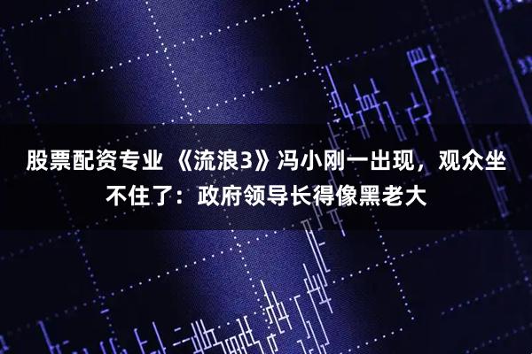 股票配资专业 《流浪3》冯小刚一出现，观众坐不住了：政府领导长得像黑老大